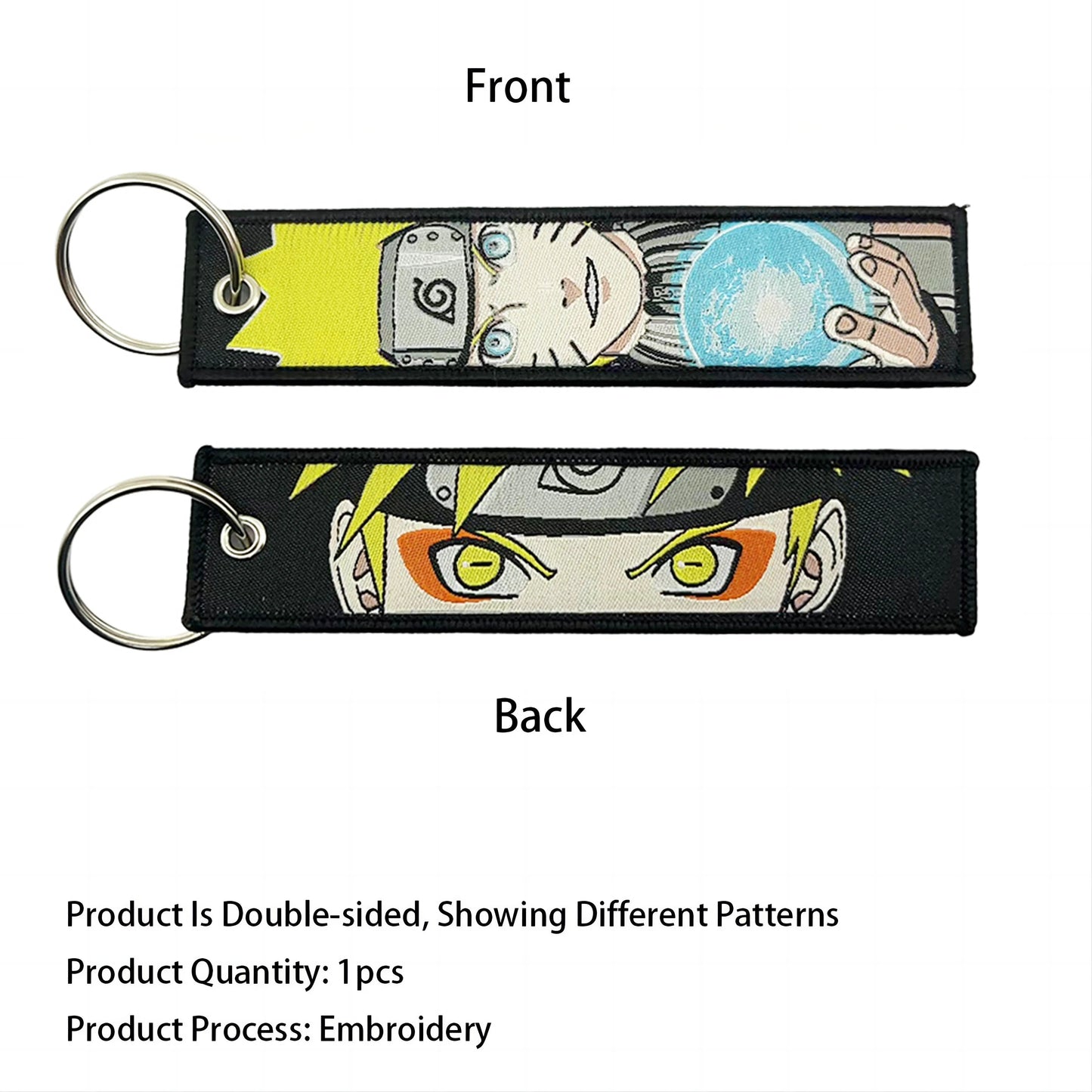 Anime Embroidered Keychains