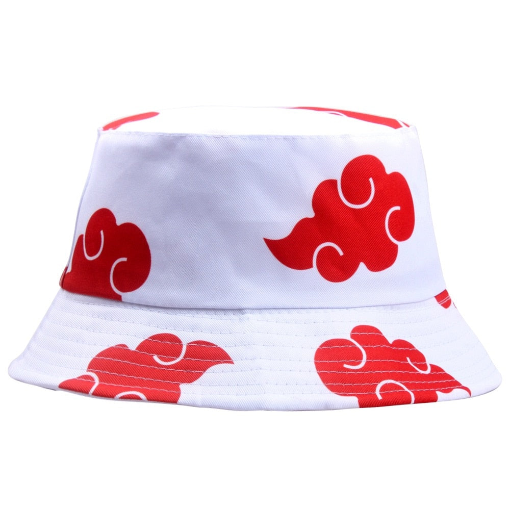 Rimiut Red Cloud Anime Cartoon Embroidery Bucket Hat Cotton Custom Men Women Sun Protect Fishing Hats LOGO Summer Caps